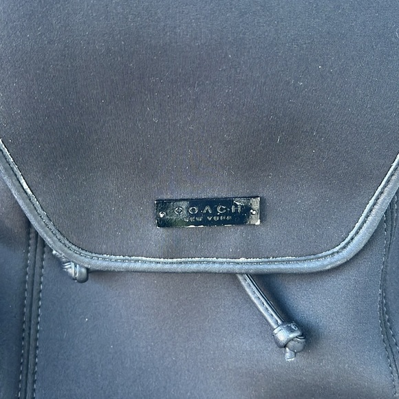Coach black back pack - Picture 2 of 11